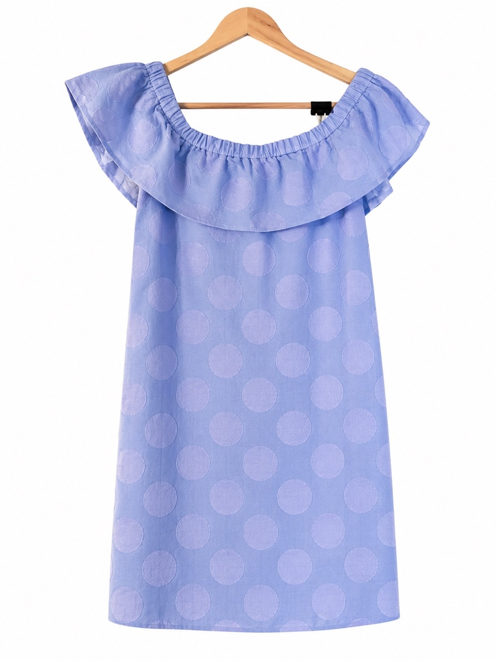 New with Tags Off-Shoulder Lavender Polka Dot Dress- XL Sail to Sable